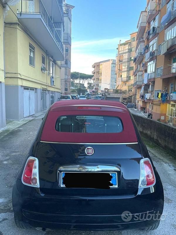 Usata Fiat 500C 69 CV (50 kW) 2013 Nero Cabrio