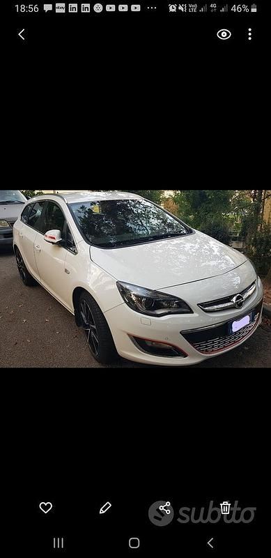 Usata Opel Astra 136 CV (100 kW) 2015 Bianco Station wagon