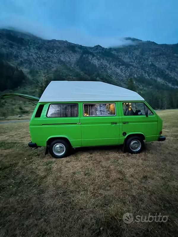 Usata VW T3 69 CV (50 kW) 1982 Verde Furgone