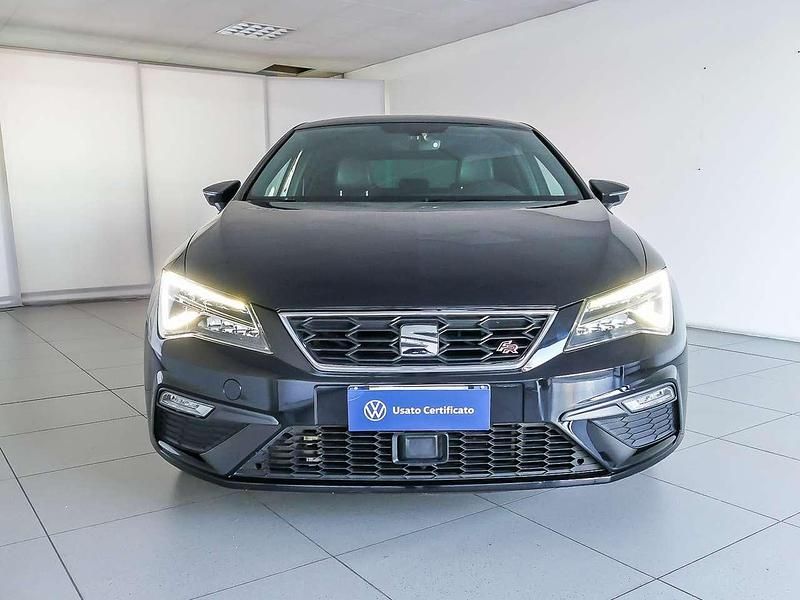 Usata Seat Leon FR 116 CV (85 kW) 2018 Nero midnight Berlina