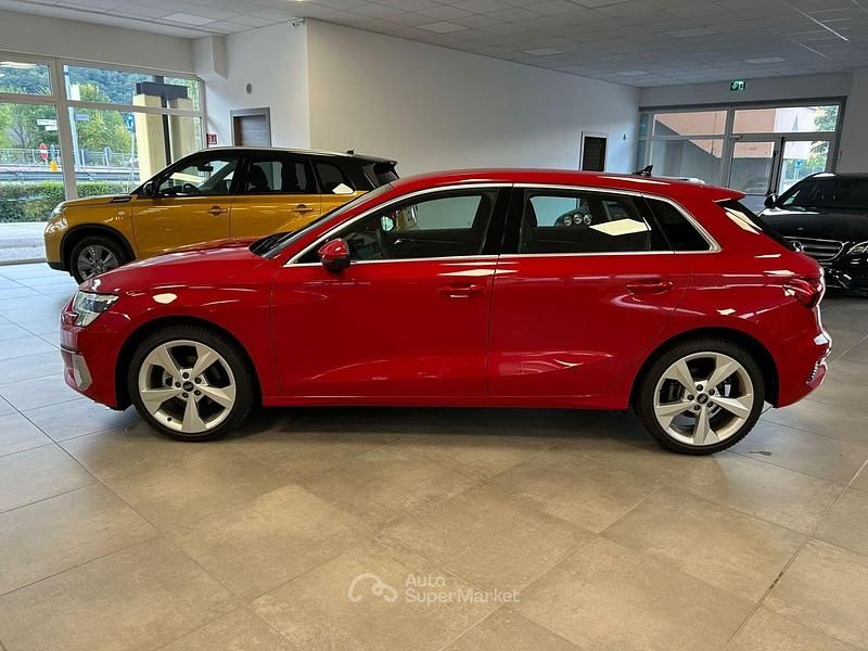 Usata Audi A3 Advanced 150 CV (110 kW) 2023 Rosso Berlina