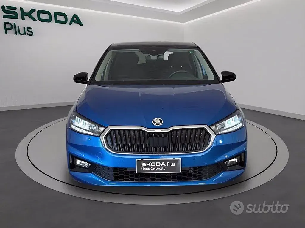 Usata Skoda Fabia 80 CV (58 kW) 2025 Blu race metallizzato Utilitaria