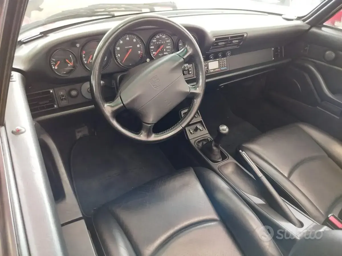 Usata Porsche 993 272 CV (200 kW) 1994 Rosso Cabrio