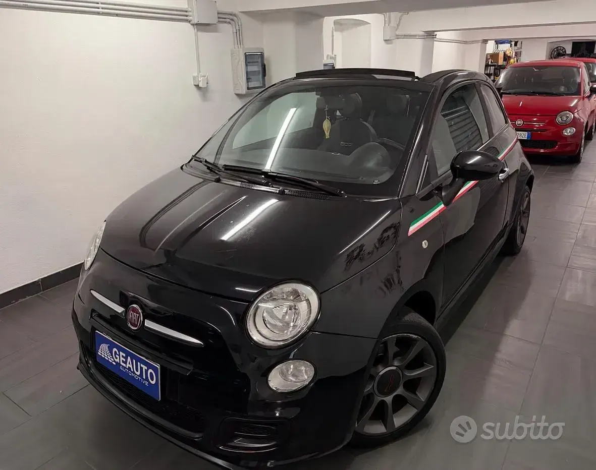 Usata Fiat 500C Sport 85 CV (62 kW) 2015 Nero Cabrio