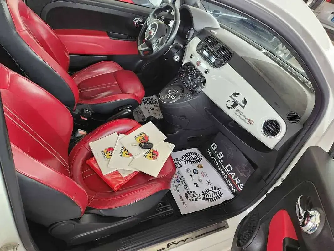Usata Abarth 595C 140 CV (102 kW) 2012 Bianco Cabrio