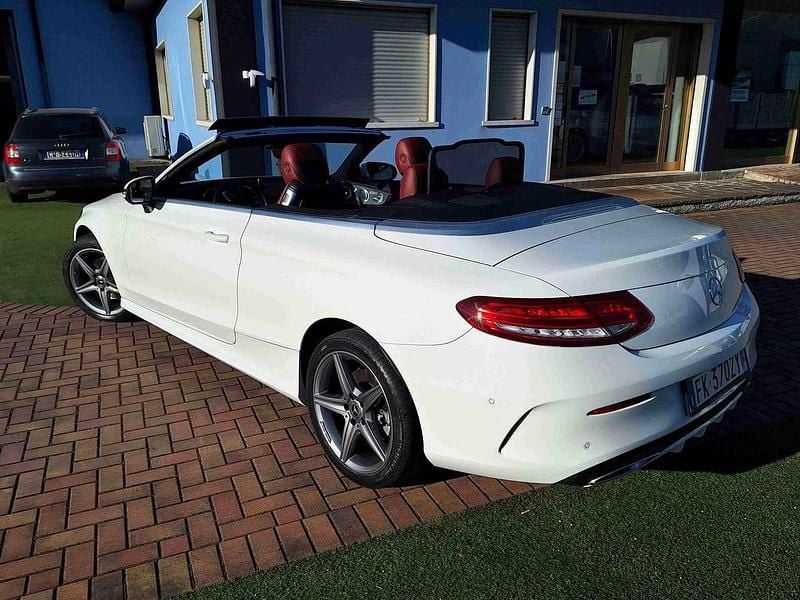 Usata Mercedes C220 Premium 170 CV (125 kW) 2017 Bianco Cabrio