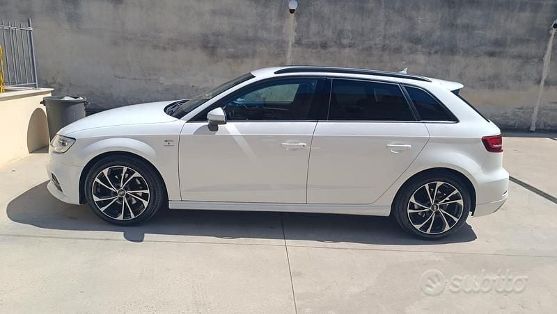 Usata Audi A3 S-Line 116 CV (85 kW) 2017 Bianco Berlina