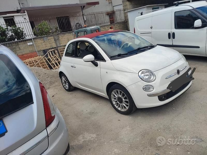 Usata Fiat 500 69 CV (50 kW) 2010 Bianco Cabrio