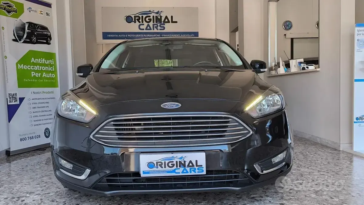 Usata Ford Focus Titanium 120 CV (88 kW) 2018 Nero Berlina