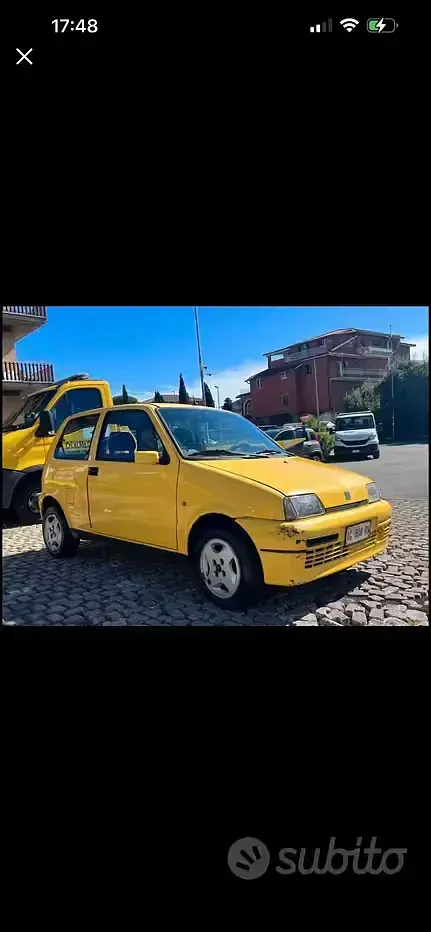 Usata Fiat Cinquecento 54 CV (39 kW) 1996 Giallo Utilitaria