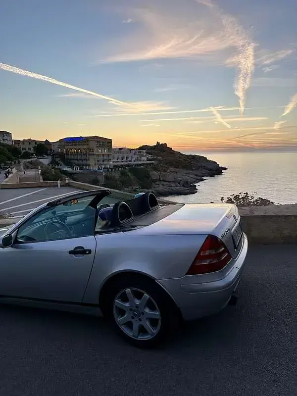 Usata Mercedes SLK200 136 CV (100 kW) 2000 Grigio Cabrio