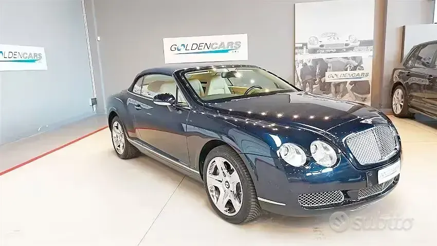 Usata Bentley Continental GT Convertible 560 CV (411 kW) 2008 Blu Cabrio