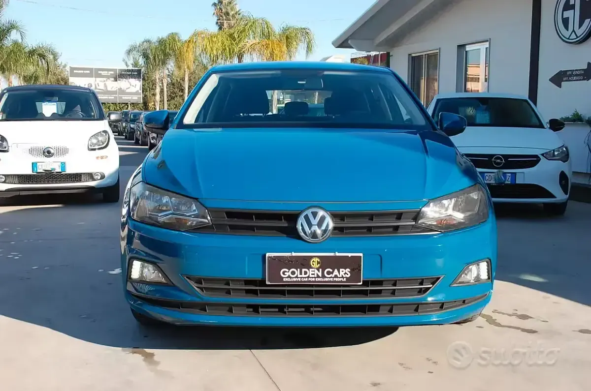Usata VW Polo Trendline 65 CV (47 kW) 2018 Blu Utilitaria