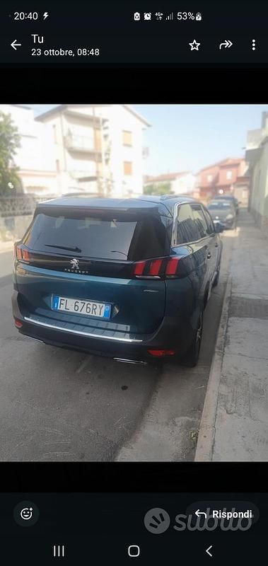 Usata Peugeot 5008 120 CV (88 kW) 2017 Verde Monovolume