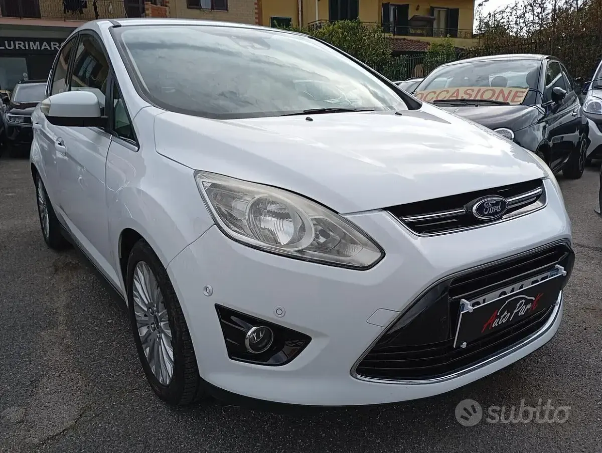 Usata Ford C-MAX Titanium 116 CV (85 kW) 2014 Bianco Monovolume