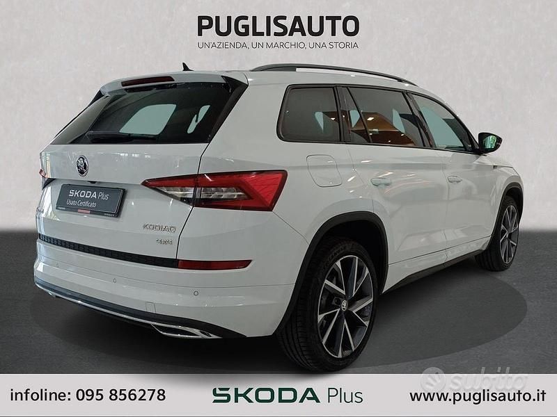 Usata Skoda Kodiaq SportLine 150 CV (110 kW) 2018 Bianco SUV