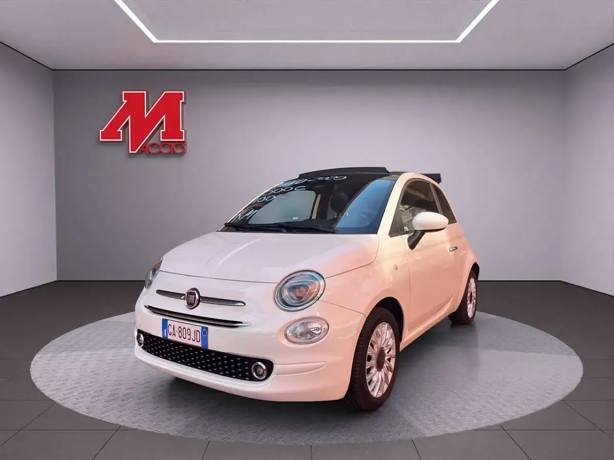 Usata Fiat 500C Lounge 69 CV (50 kW) 2020 Bianco Cabrio