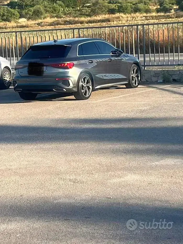 Usata Audi A3 Sportback S-Line 150 CV (110 kW) 2021 Grigio Utilitaria