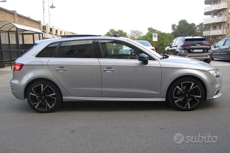 Usata Audi A3 Sportback S-Line 150 CV (110 kW) 2017 Grigio Utilitaria