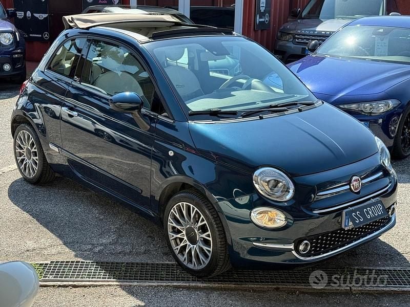 Usata Fiat 500 Collezione 69 CV (50 kW) 2019 Blu Cabrio
