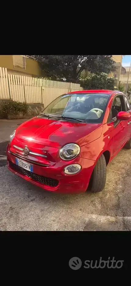 Second-hand Fiat 500 69 CP (50 kW) 2016 Roșu Berlinǎ