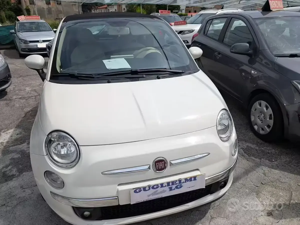 Usata Fiat 500C Lounge 69 CV (50 kW) 2015 Bianco Cabrio