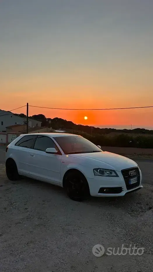 Usata Audi A3 S-Line 170 CV (125 kW) 2012 Bianco Utilitaria