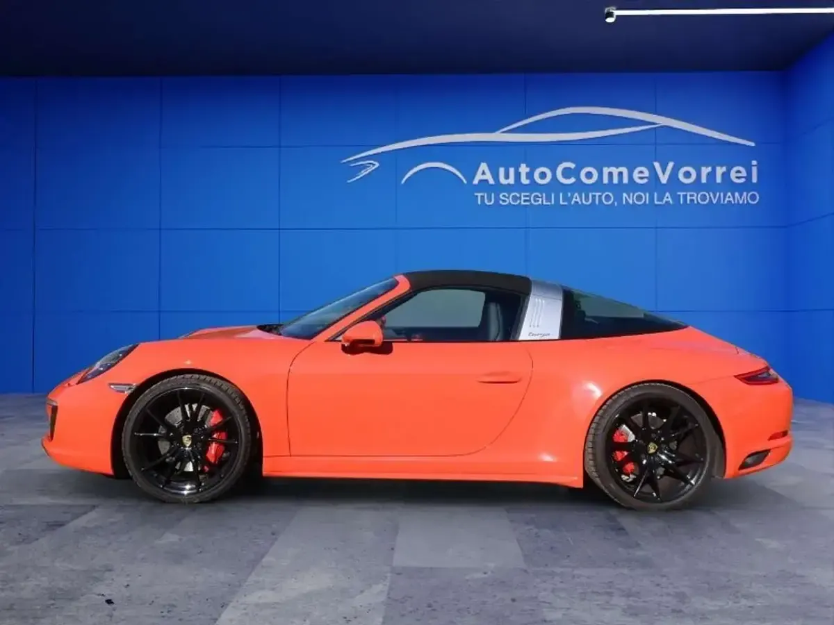 Usata Porsche 911 Targa 4S 420 CV (308 kW) 2016 Arancione Cabrio