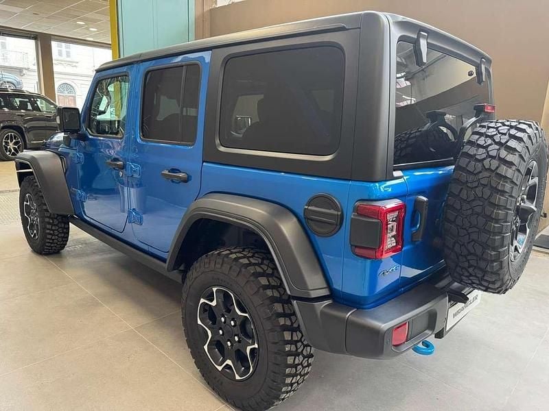 Nuova Jeep Wrangler Unlimited Rubicon 272 CV (200 kW) 2025 Hydro blu SUV