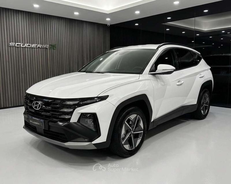 Nuova Hyundai Tucson 136 CV (100 kW) 2025 Serenity white SUV