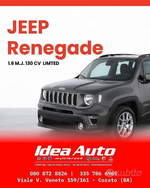 Usata Jeep Renegade Limited 130 CV (95 kW) 2021 Grigio SUV