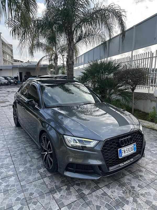 Usata Audi A3 S-Line 150 CV (110 kW) 2018 Grigio Berlina