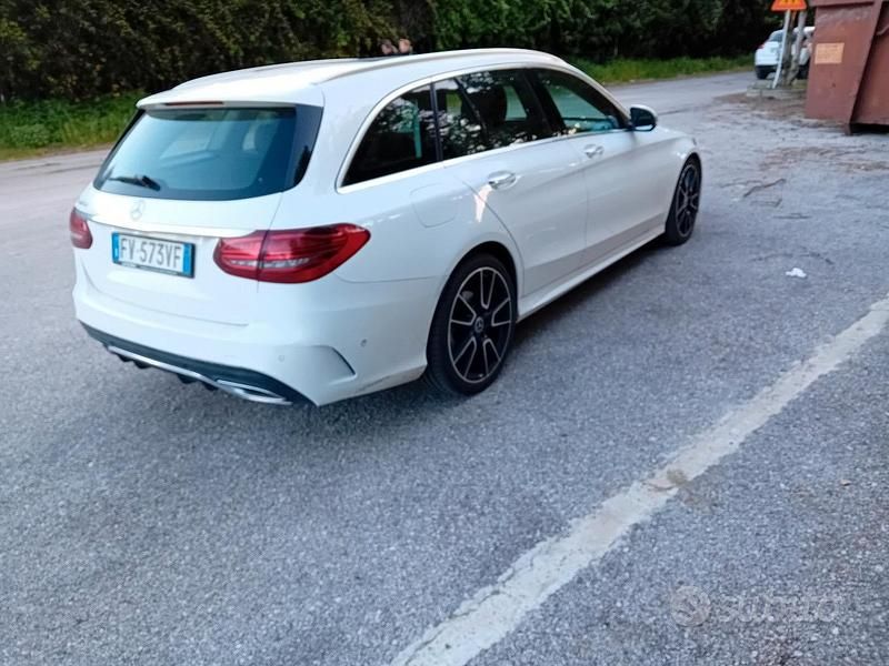 Usata Mercedes C220 Premium 194 CV (142 kW) 2019 Bianco Station wagon
