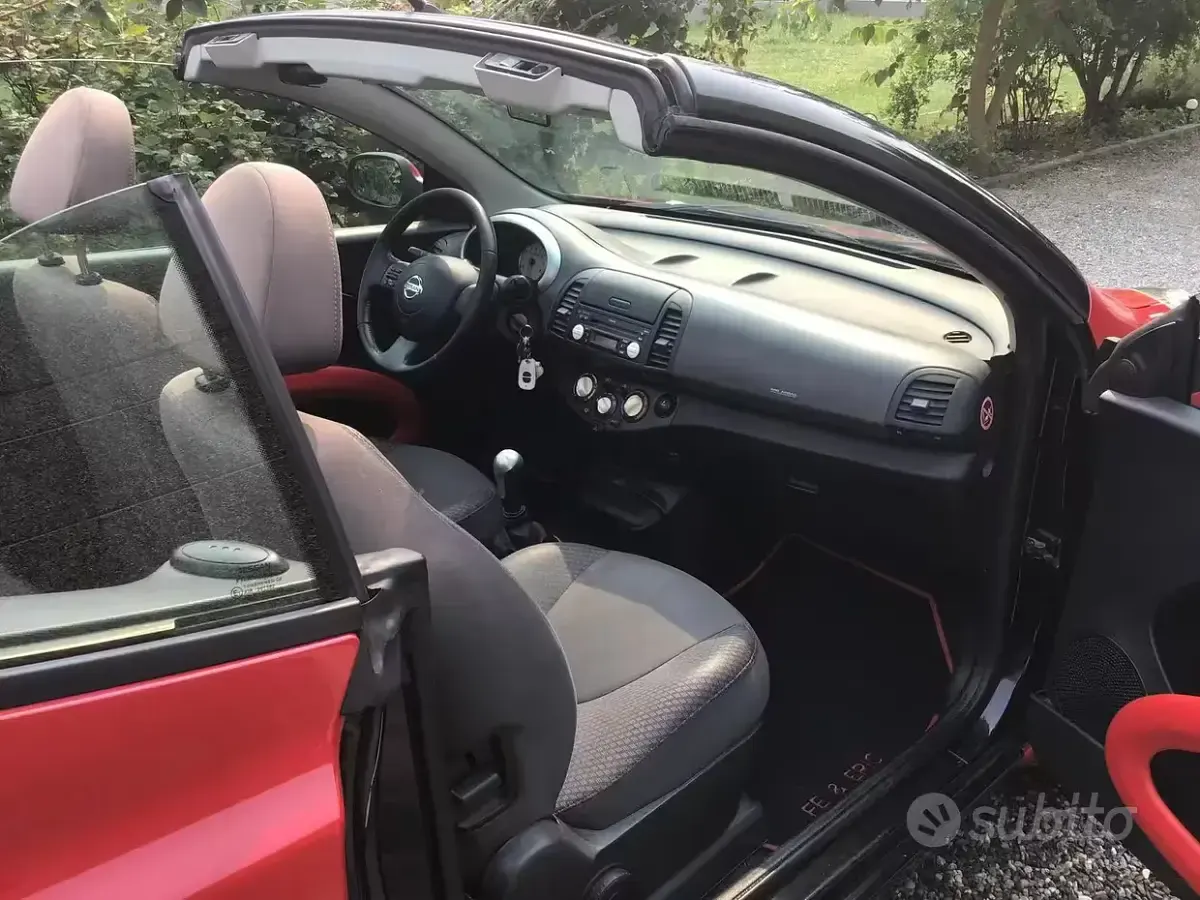 Usata Nissan Micra C+C 2008 Rosso Cabrio