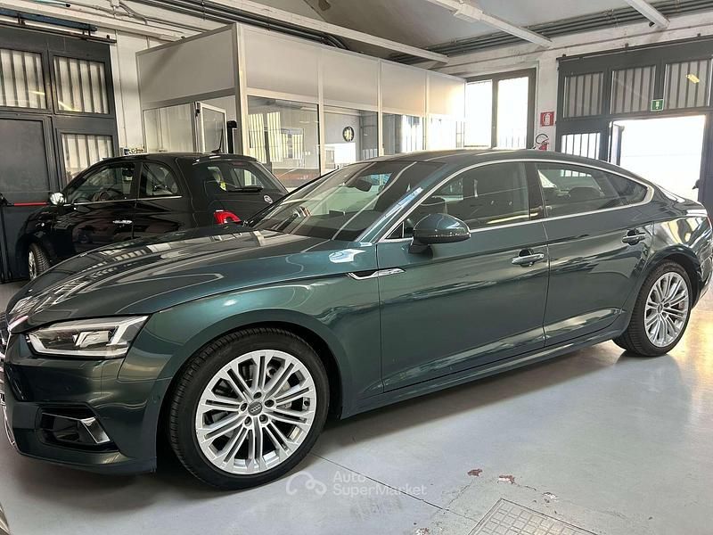 Usata Audi A5 Sportback Business 190 CV (139 kW) 2017 Verde Utilitaria