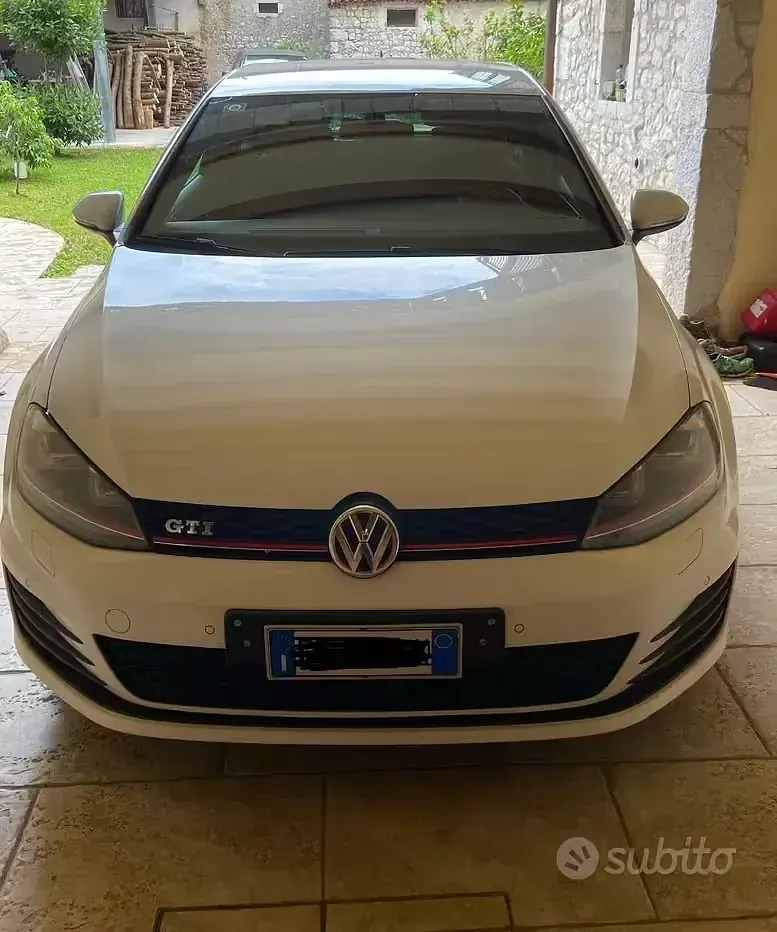 Usata VW Golf VII GTI 220 CV (161 kW) 2013 Bianco Berlina