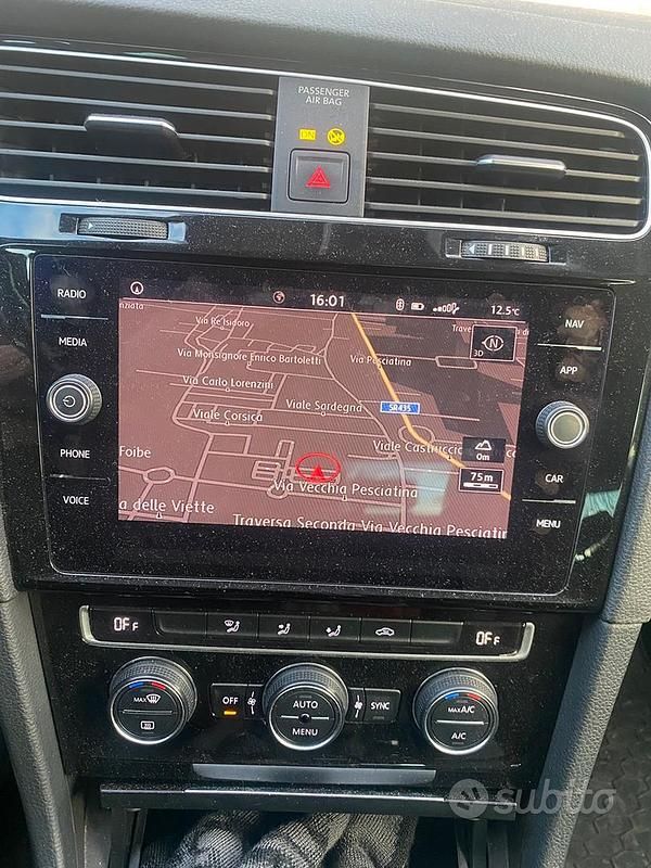 Usata VW Golf VII 115 CV (84 kW) 2018 Nero Berlina