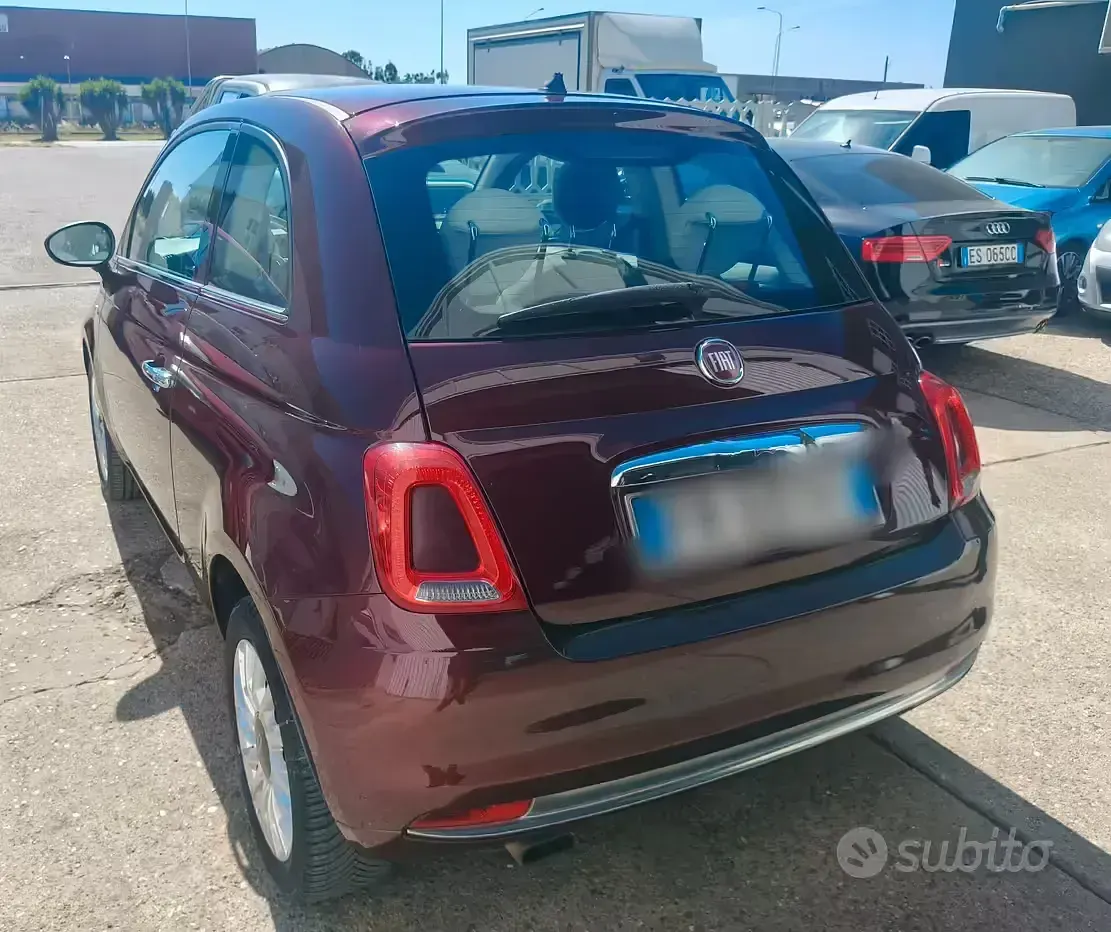 Usata Fiat 500C Lounge 95 CV (69 kW) 2018 Rosso Cabrio