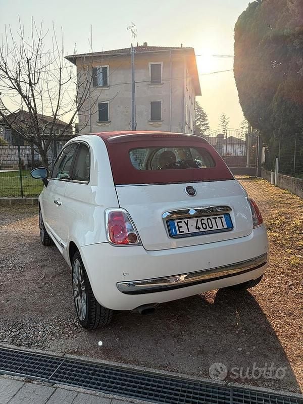 Usata Fiat 500 69 CV (50 kW) 2014 Bianco Cabrio