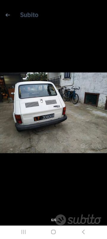 Usata Fiat 126 24 CV (17 kW) 1980 Bianco Utilitaria
