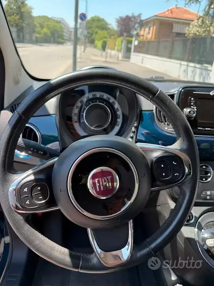 Usata Fiat 500C Lounge 69 CV (50 kW) 2018 Bluazzurro Cabrio