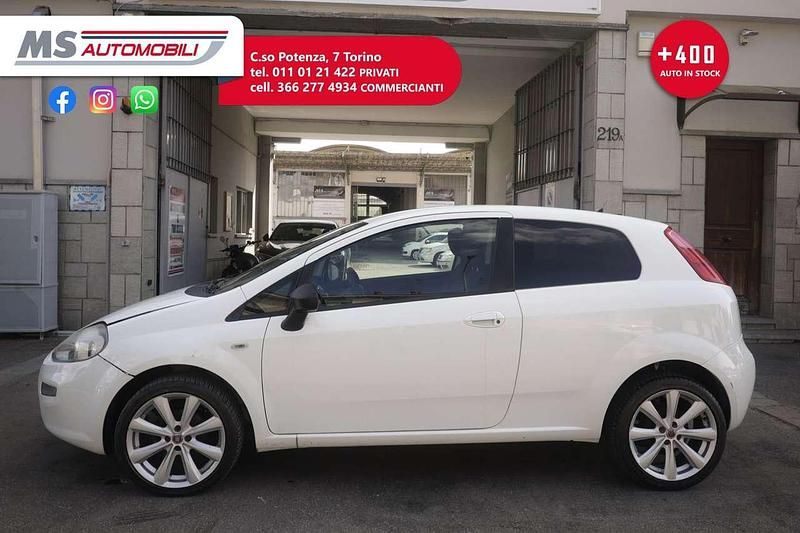 Usata Fiat Punto Evo Easy 75 CV (55 kW) 2014 Bianco Utilitaria