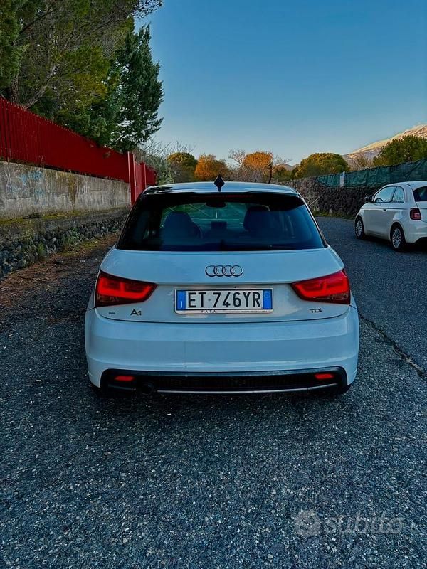 Usata Audi A1 S-Line 90 CV (66 kW) 2014 Bianco Berlina