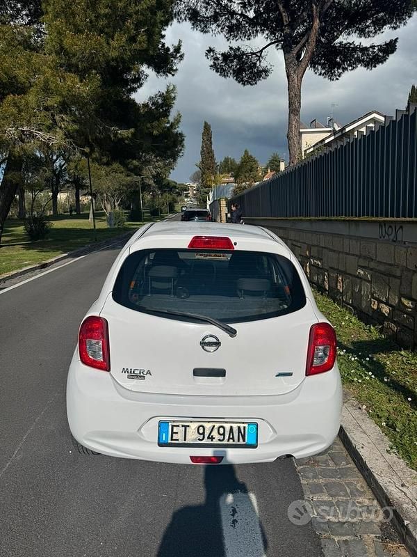 Usata Nissan Micra Visia 80 CV (58 kW) 2013 Bianco Utilitaria