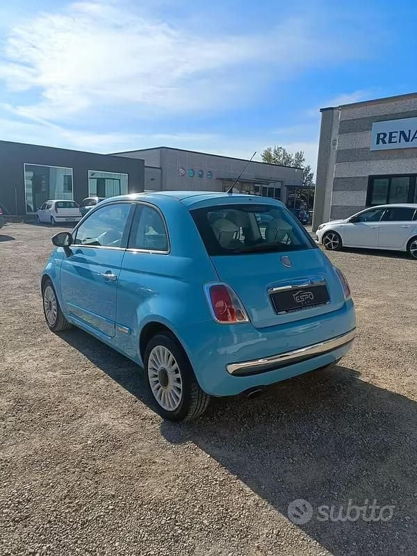 Usata Fiat 500 Lounge 85 CV (62 kW) 2012 Blu Berlina