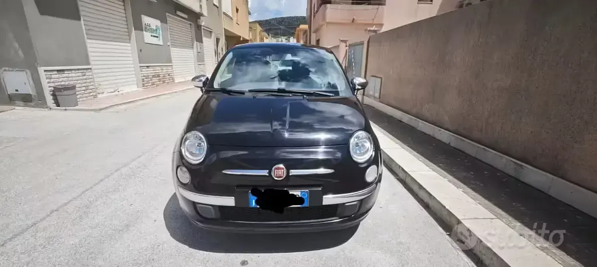 Usata Fiat 500 75 CV (55 kW) 2009 Nero Cabrio