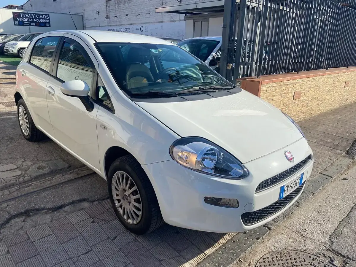 Usata Fiat Punto Lounge 77 CV (56 kW) 2014 Bianco Utilitaria