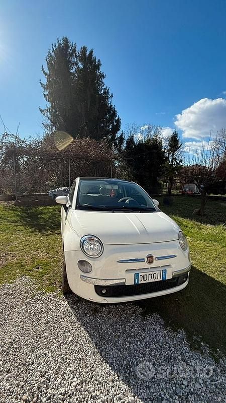 Usata Fiat 500 Lounge 69 CV (50 kW) 2009 Bianco Cabrio