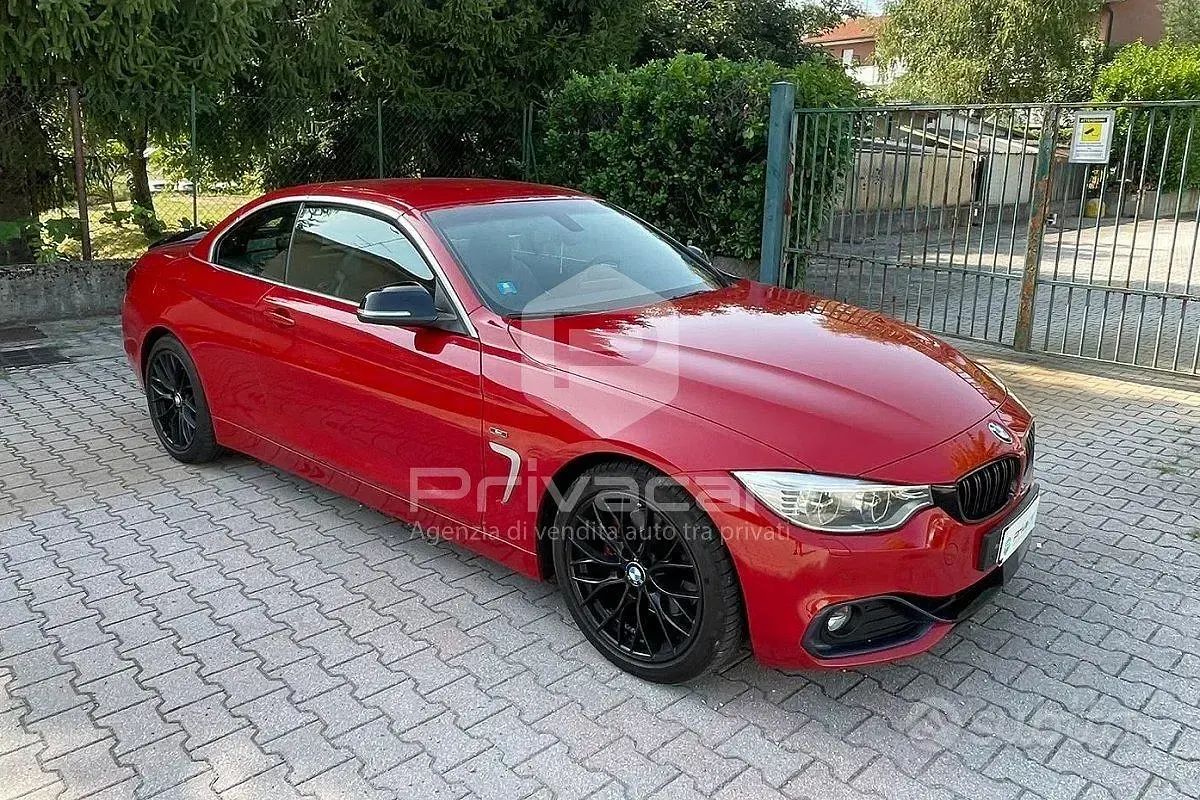 Usata BMW 428 Sport Line 245 CV (180 kW) 2014 Rosso Cabrio