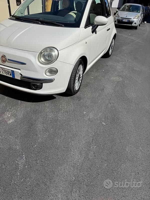 Usata Fiat 500 69 CV (50 kW) 2011 Bianco Cabrio